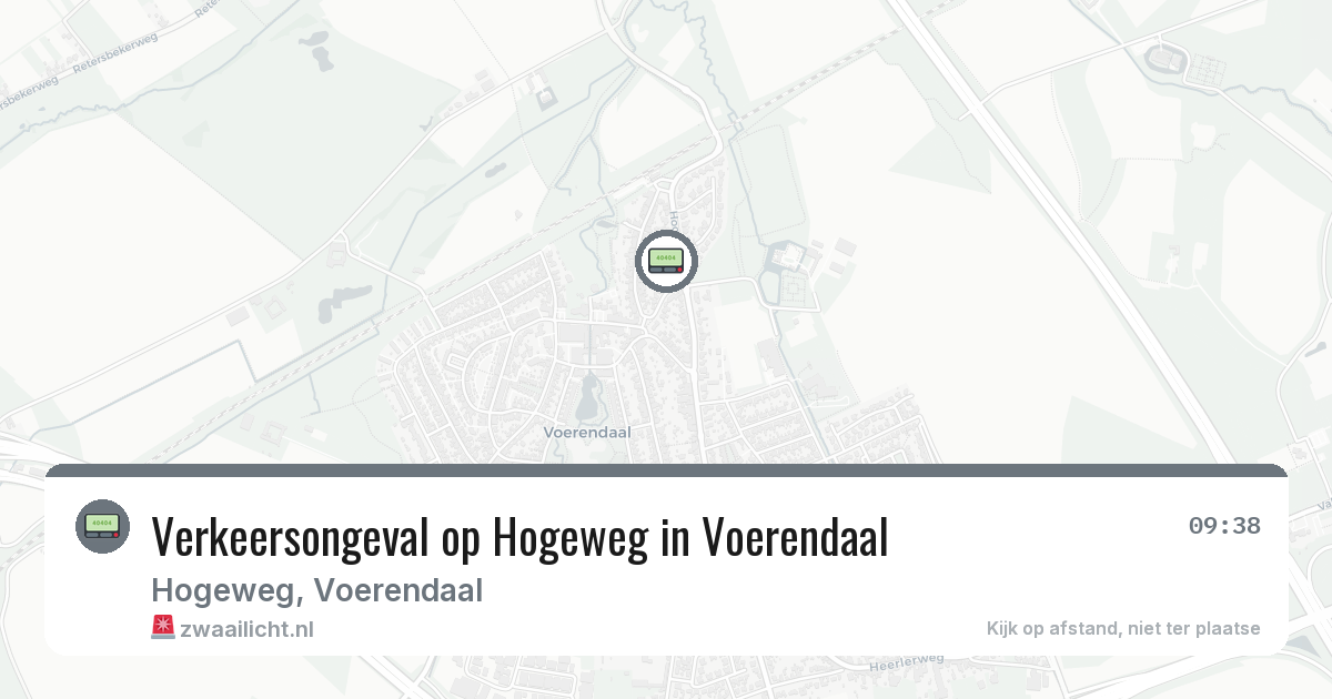 Verkeersongeval op Hogeweg in Voerendaal — 30 jan 2026