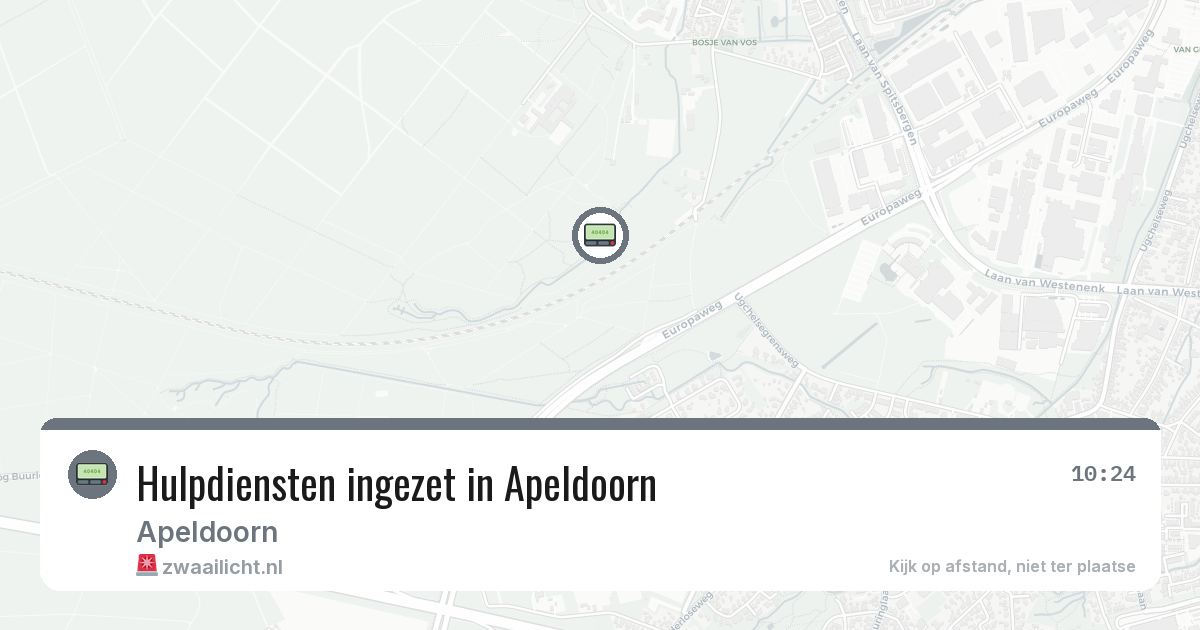 Hulpdiensten ingezet in Apeldoorn — 13 aug 2026 | 🚨 Zwaailicht.nl