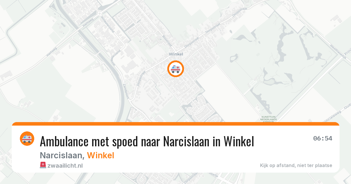 Ambulance met spoed naar Narcislaan in Winkel — 3 feb 2026