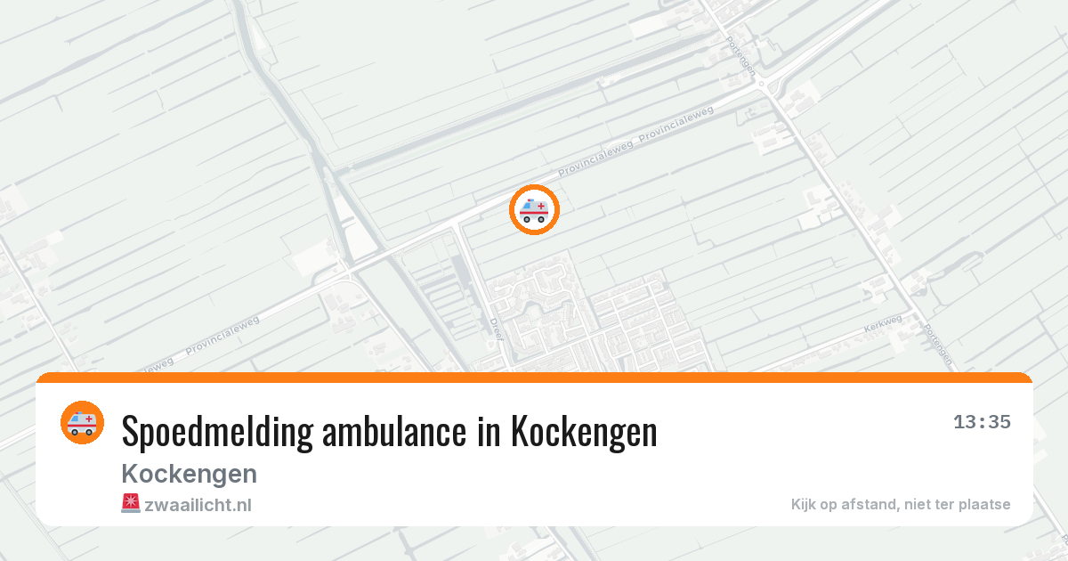 Spoedmelding ambulance in Kockengen — 13 aug 2026