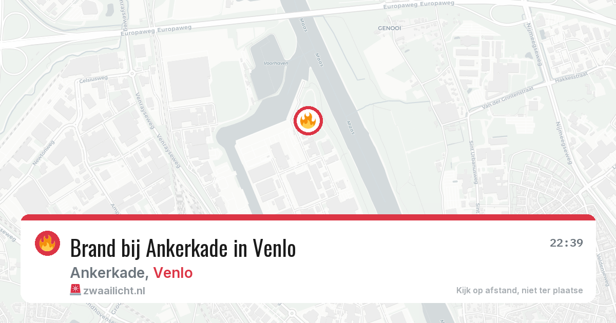 Brand bij Ankerkade in Venlo — 26 mrt 2026