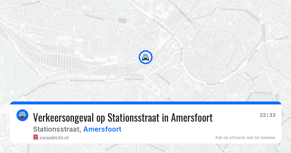 Verkeersongeval op Stationsstraat in Amersfoort — 7 aug 2026