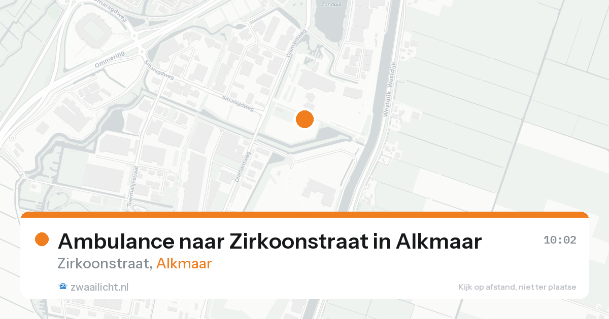 Ambulance naar Zirkoonstraat in Alkmaar — 8 jun 2026