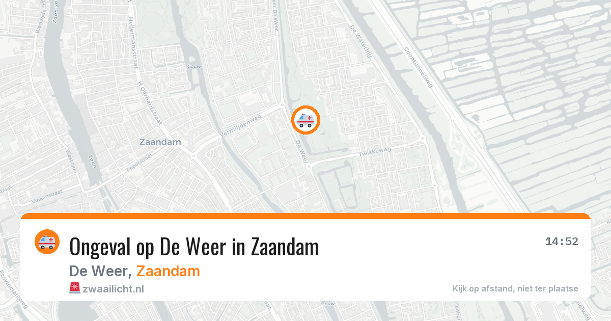 Ongeval op De Weer in Zaandam — 24 feb 2026