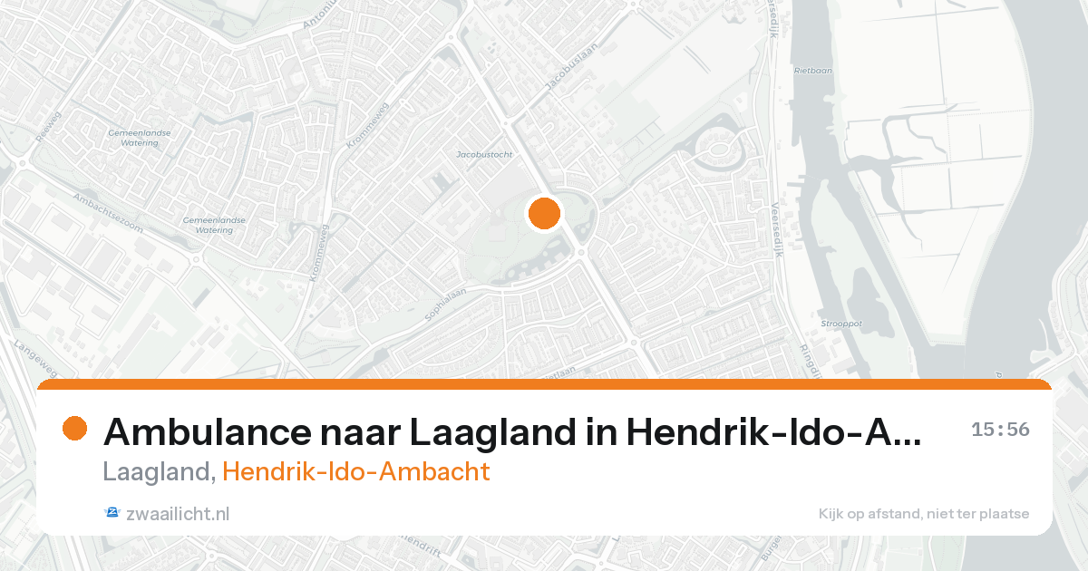 Ambulance naar Laagland in Hendrik-Ido-Ambacht — 16 aug 2026