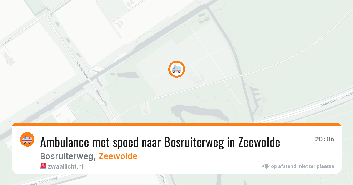 Ambulance met spoed naar Bosruiterweg in Zeewolde — 11 jun 2026