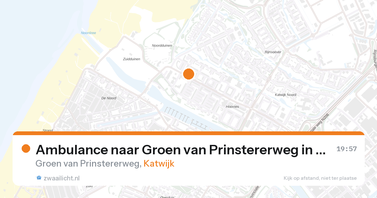 Ambulance naar Groen van Prinstererweg in Katwijk — 9 apr 2026