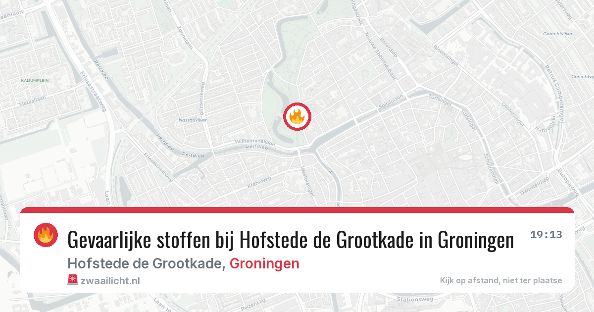Gevaarlijke stoffen bij Hofstede de Grootkade in Groningen — 4 jun 2026