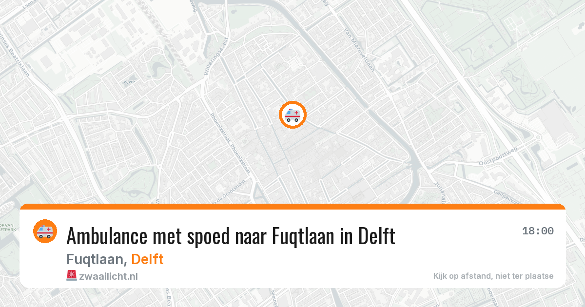 Ambulance met spoed naar Fuqtlaan in Delft — 28 jun 2026