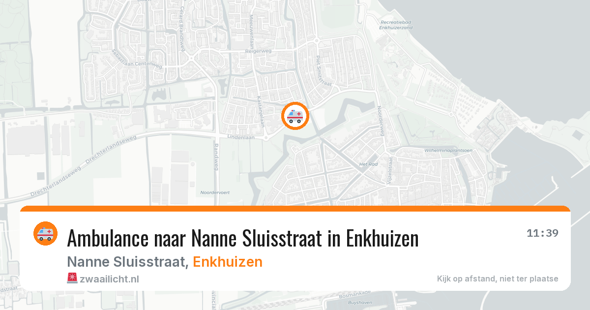 Ambulance naar Nanne Sluisstraat in Enkhuizen — 5 jul 2026