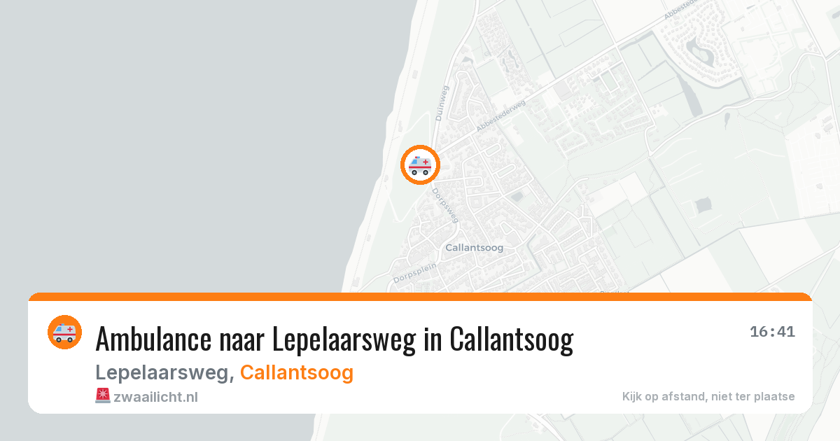 Ambulance naar Lepelaarsweg in Callantsoog — 4 aug 2026