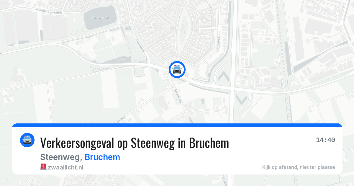 Verkeersongeval op Steenweg in Bruchem — 3 jul 2026