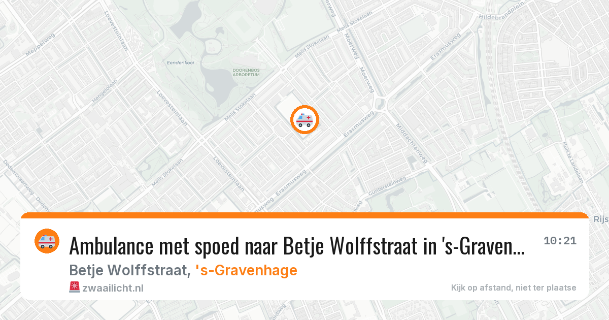Ambulance met spoed naar Betje Wolffstraat in 's-Gravenhage — 27 jan 2026