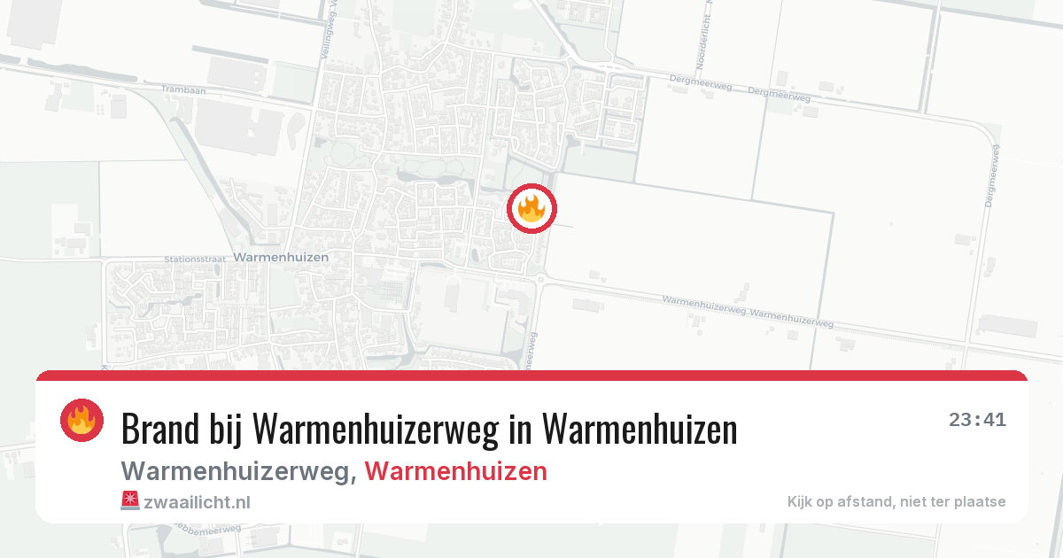 Brand bij Warmenhuizerweg in Warmenhuizen — 19 jun 2026