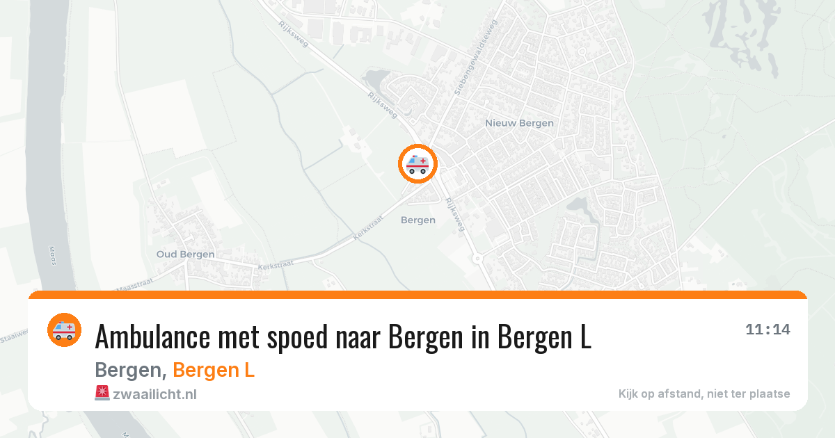 Ambulance met spoed naar Bergen in Bergen L — 2 aug 2026