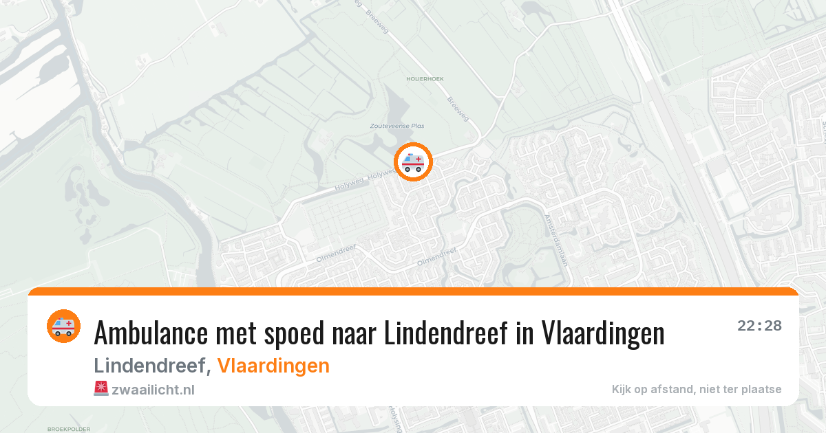 Ambulance met spoed naar Lindendreef in Vlaardingen — 2 apr 2026