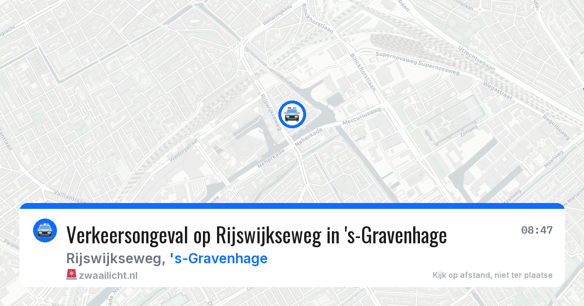 Verkeersongeval op Rijswijkseweg in 's-Gravenhage — 2 apr 2026