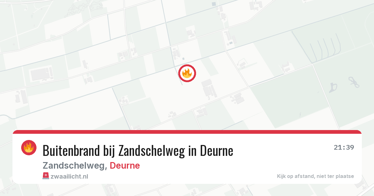 Buitenbrand bij Zandschelweg in Deurne — 26 apr 2026