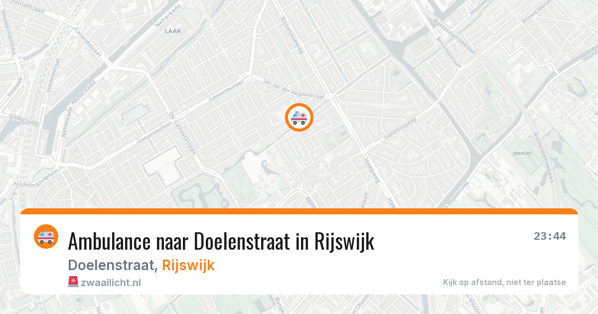Ambulance naar Doelenstraat in Rijswijk — 5 mei 2026