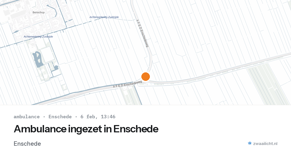Ambulance ingezet in Enschede — 6 feb 2026