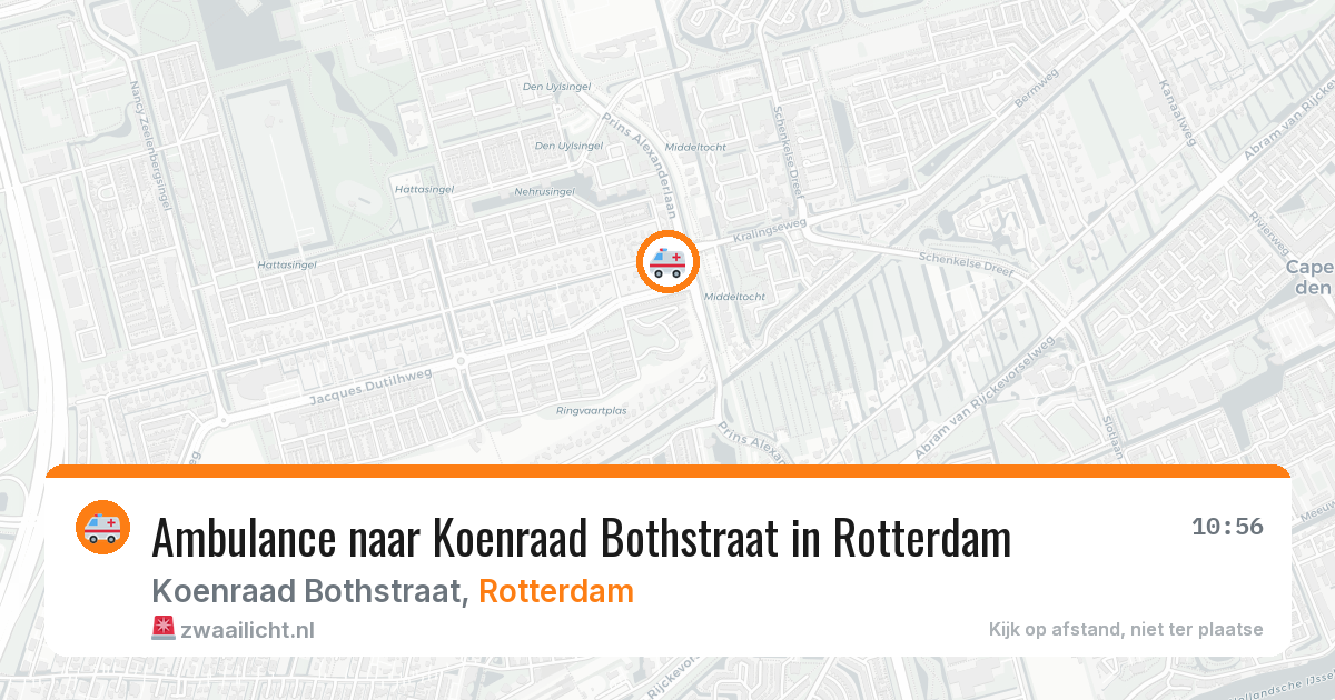 Ambulance naar Koenraad Bothstraat in Rotterdam — 28 jul 2026