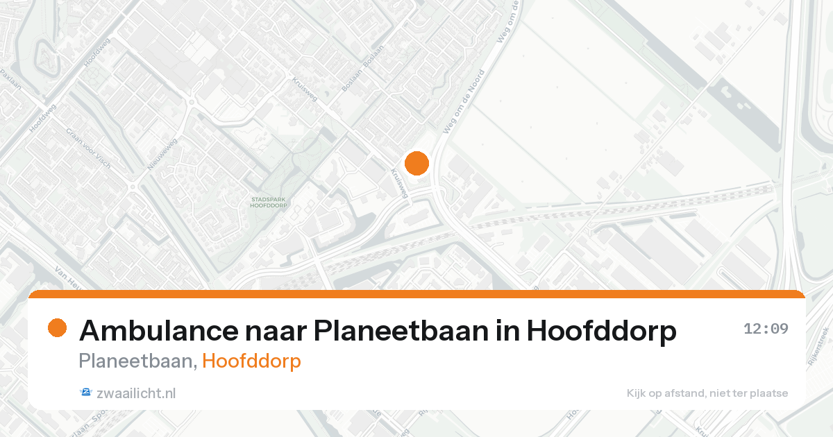 Ambulance naar Planeetbaan in Hoofddorp — 3 jun 2026