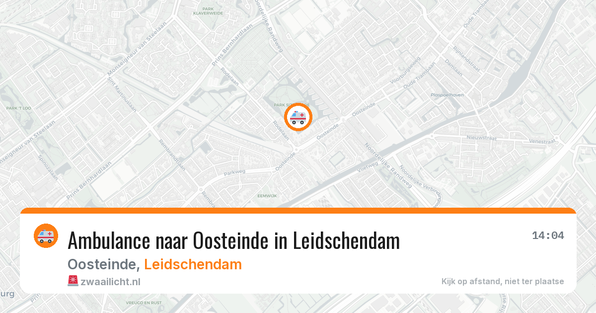 Ambulance naar Oosteinde in Leidschendam — 22 jun 2026