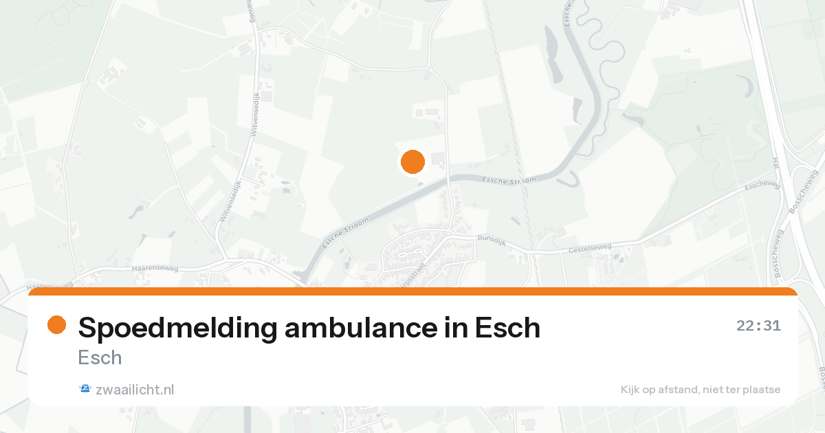 Spoedmelding ambulance in Esch — 11 aug 2026