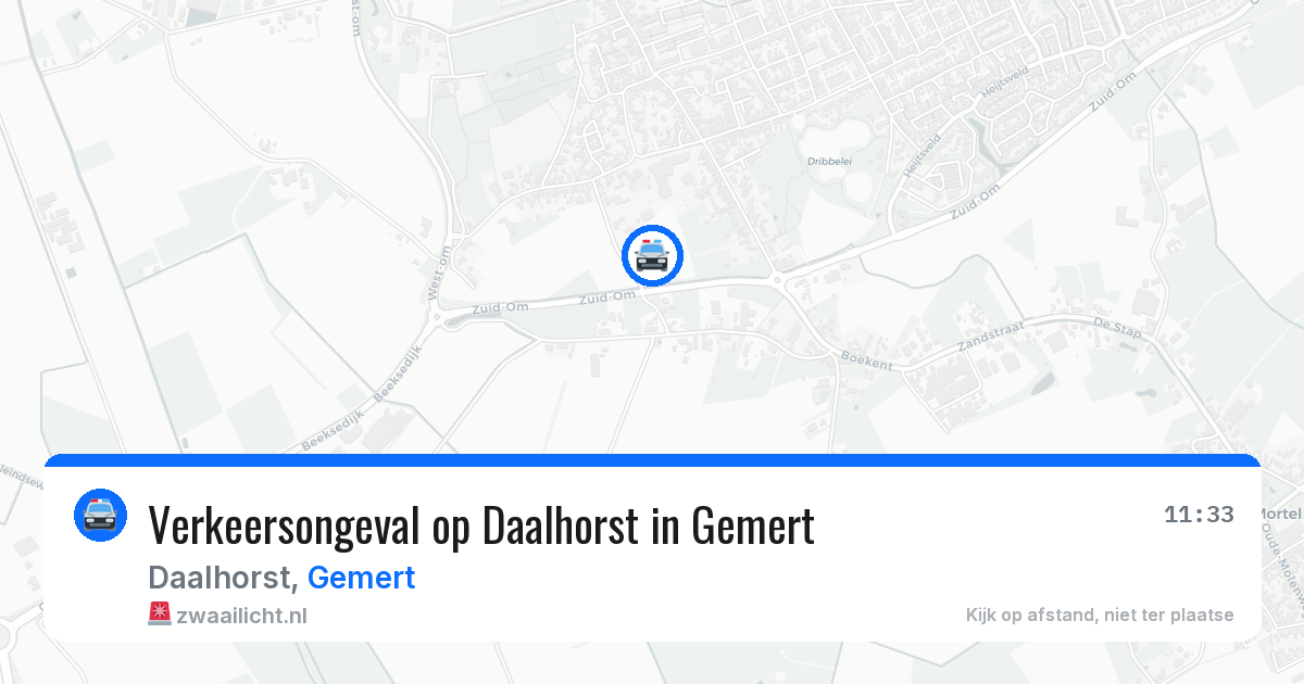 Verkeersongeval op Daalhorst in Gemert — 28 jul 2026