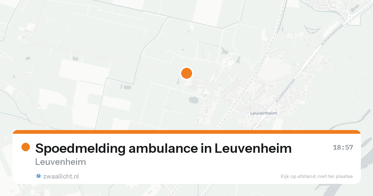Spoedmelding ambulance in Leuvenheim — 24 aug 2026