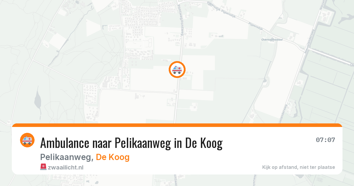 Ambulance naar Pelikaanweg in De Koog — 17 mrt 2026