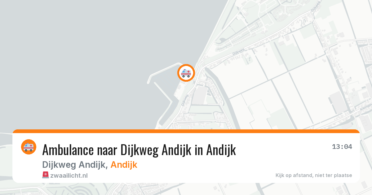 Ambulance naar Dijkweg Andijk in Andijk — 10 jul 2026