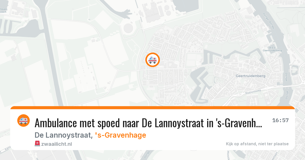 Ambulance met spoed naar De Lannoystraat in 's-Gravenhage — 9 feb 2026