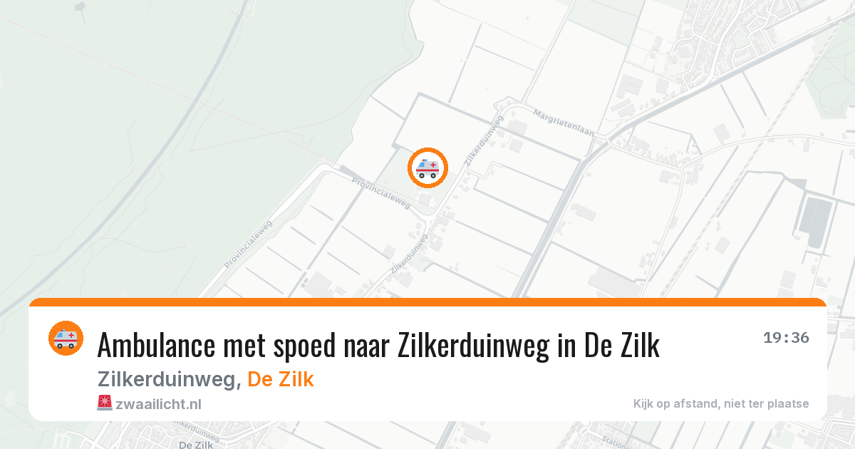 Ambulance met spoed naar Zilkerduinweg in De Zilk — 3 aug 2026