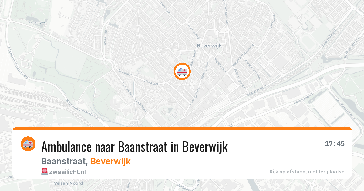 Ambulance naar Baanstraat in Beverwijk — 19 jun 2026