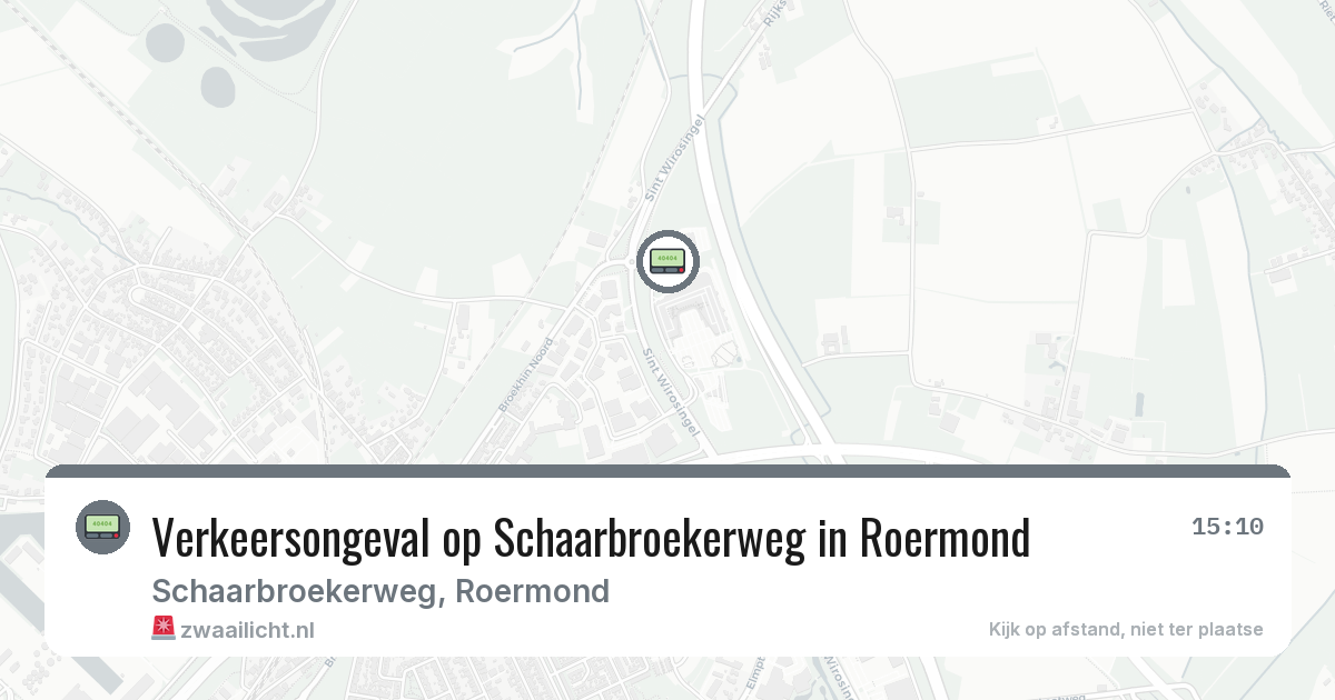Verkeersongeval op Schaarbroekerweg in Roermond — 28 jul 2026