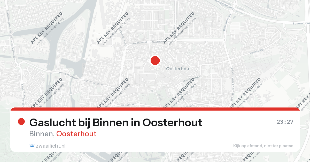 Gaslucht bij Binnen in Oosterhout — 2 mei 2026
