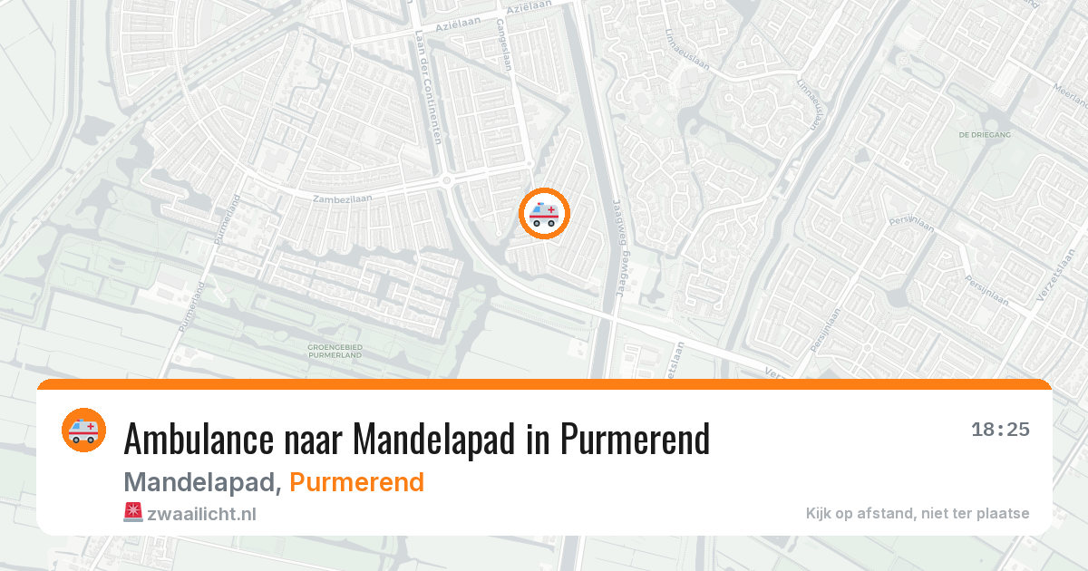 Ambulance naar Mandelapad in Purmerend — 30 jun 2026