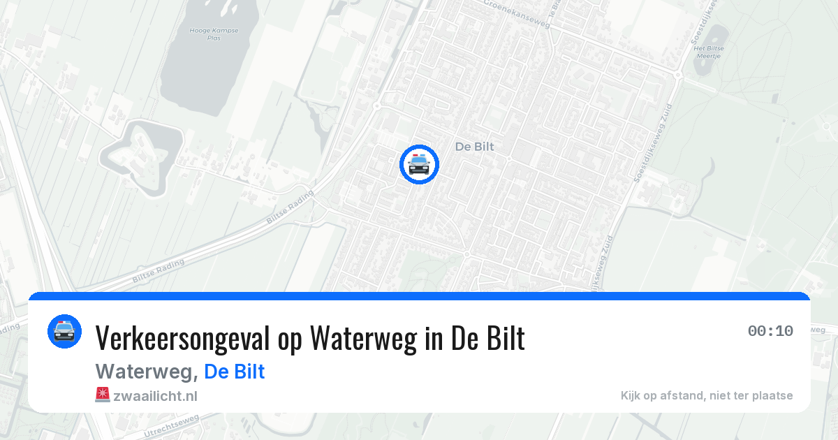 Verkeersongeval op Waterweg in De Bilt — 1 mei 2026
