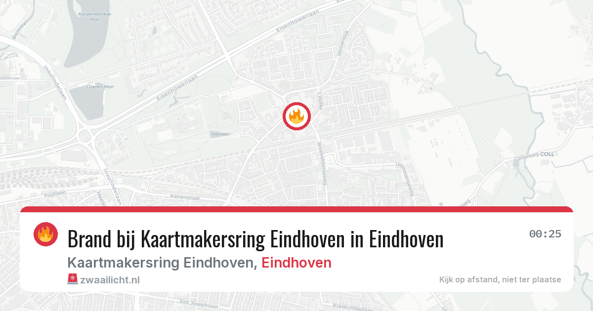 Brand bij Kaartmakersring Eindhoven in Eindhoven — 30 apr 2026