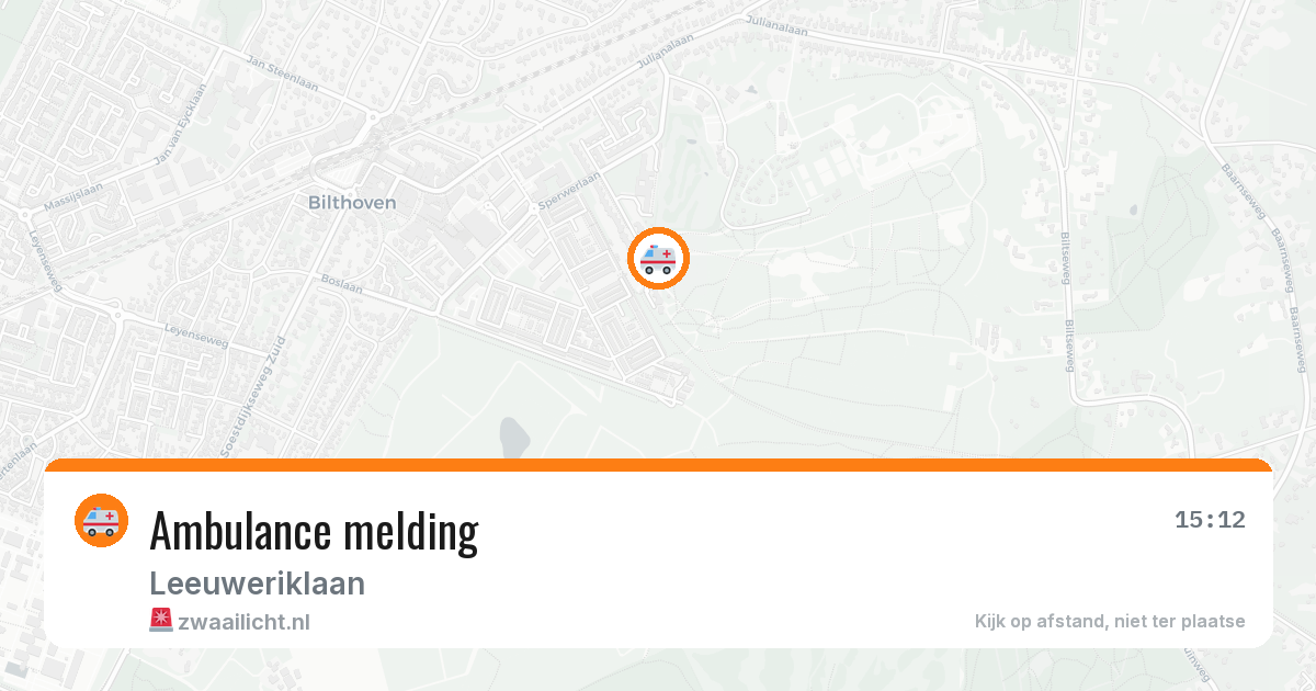 Ambulance melding — 17 mei 2026
