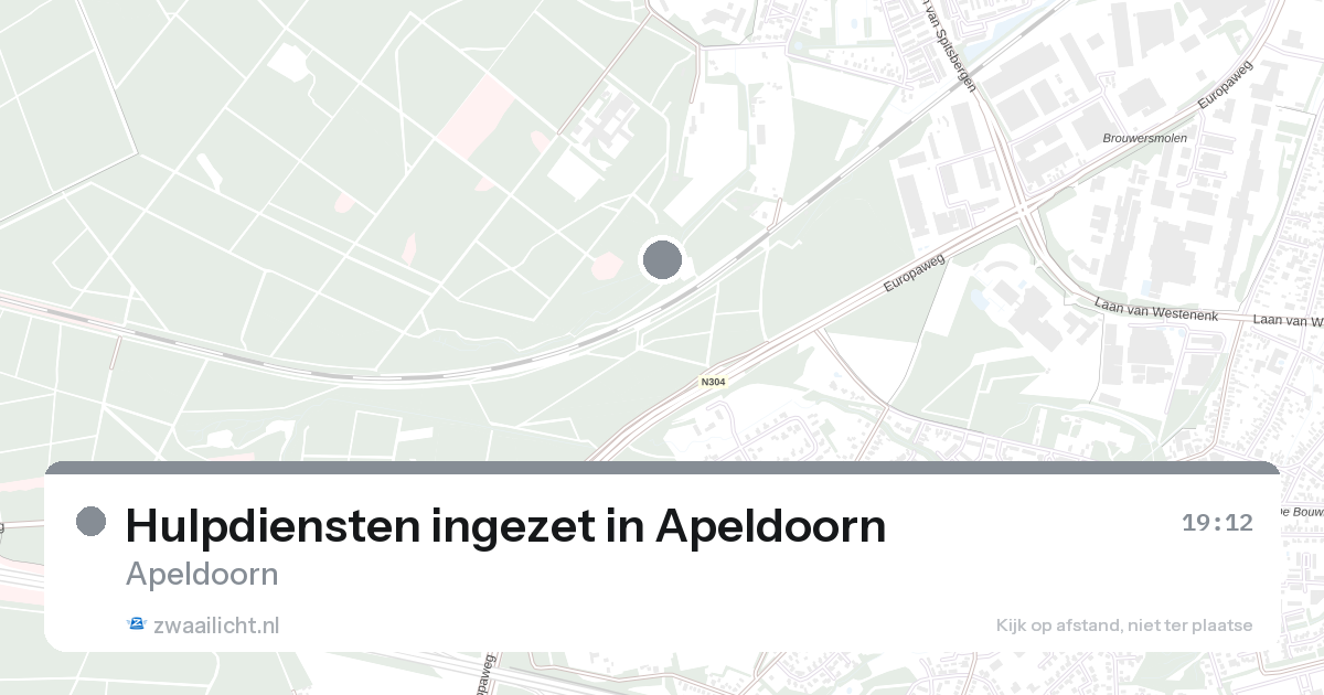 Hulpdiensten ingezet in Apeldoorn — 26 aug 2026 | 🚨 Zwaailicht.nl