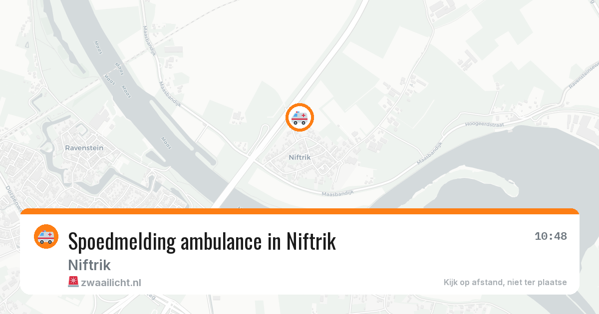 Spoedmelding ambulance in Niftrik — 27 jun 2026