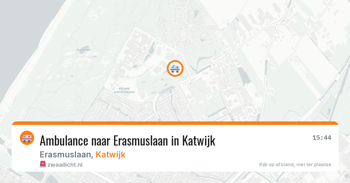 Ambulance naar Erasmuslaan in Katwijk — 29 jul 2026