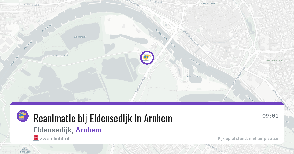 Reanimatie bij Eldensedijk in Arnhem — 8 aug 2026