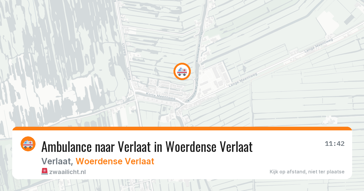 Ambulance naar Verlaat in Woerdense Verlaat — 12 jun 2026