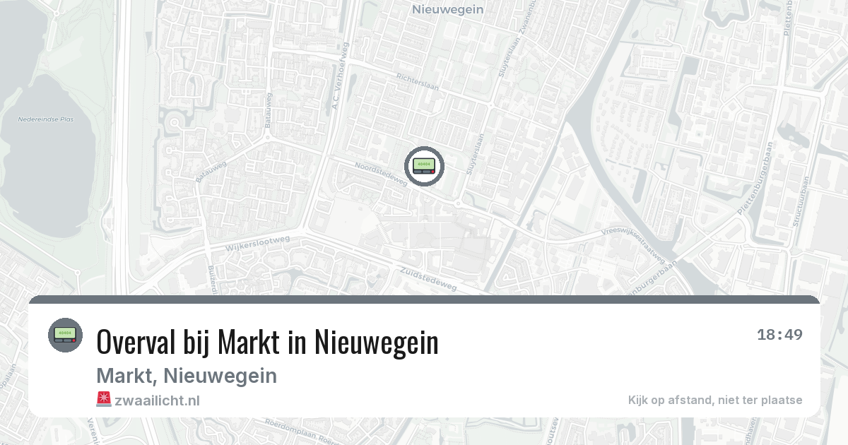 Overval bij Markt in Nieuwegein — 20 feb 2026