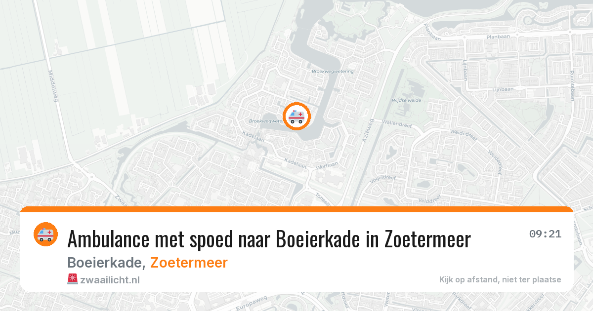 Ambulance met spoed naar Boeierkade in Zoetermeer — 29 jan 2026