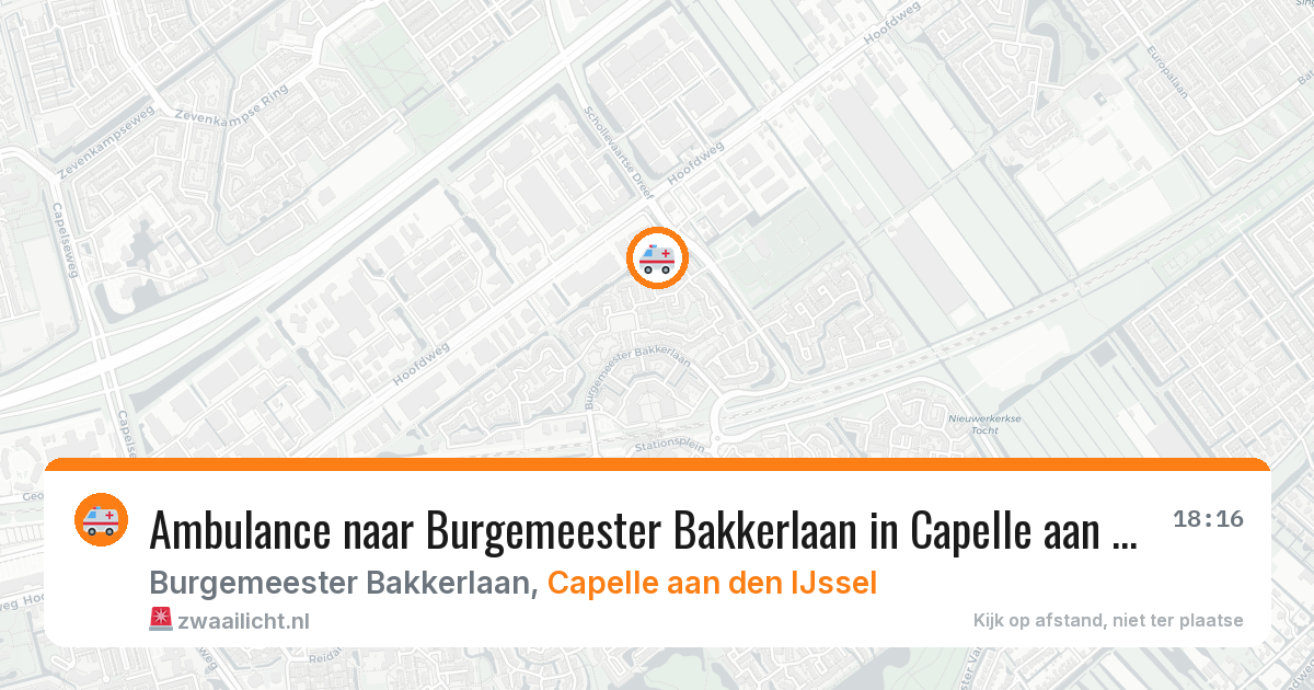 Ambulance naar Burgemeester Bakkerlaan in Capelle aan den IJssel — 4 apr 2026