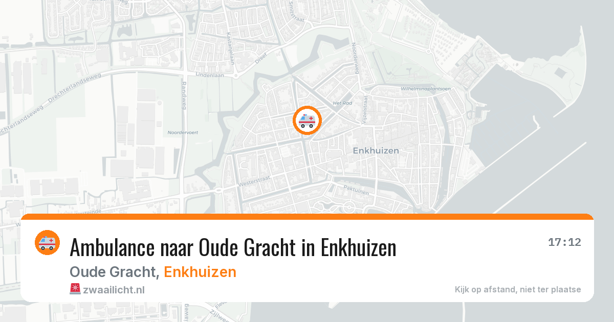 Ambulance naar Oude Gracht in Enkhuizen — 22 mei 2026